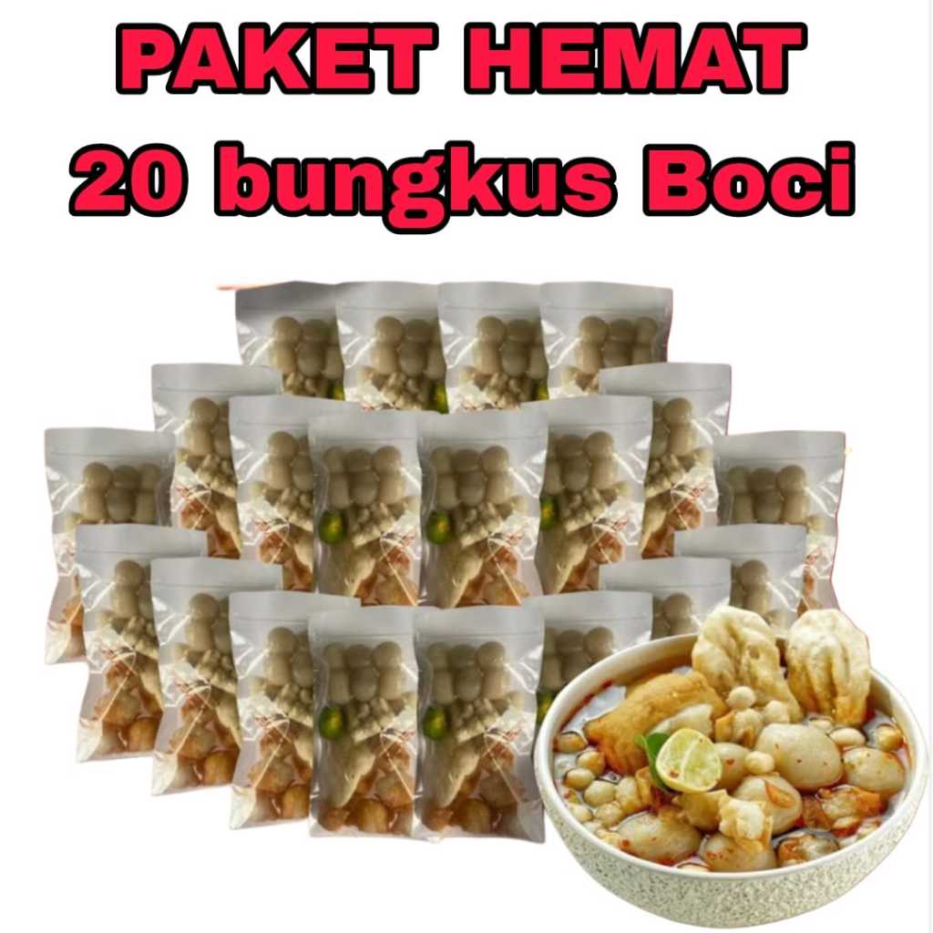 

PAKET HEMAT 20 PCS / 20 BUNGKUS Baso aci instan Baci / boci / Baso aci Kemasan Instan