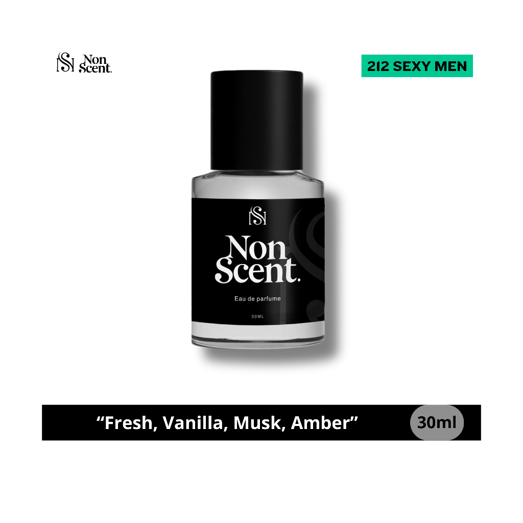 Parfum 212 Sexy Men Pria Wanita Premium Tahan Lama 30ml, 50ml, Inspired Parfume by Nonscent Parfume