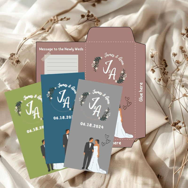 Custom Amplop Pernikahan | Custom Amplop wedding desain sendiri