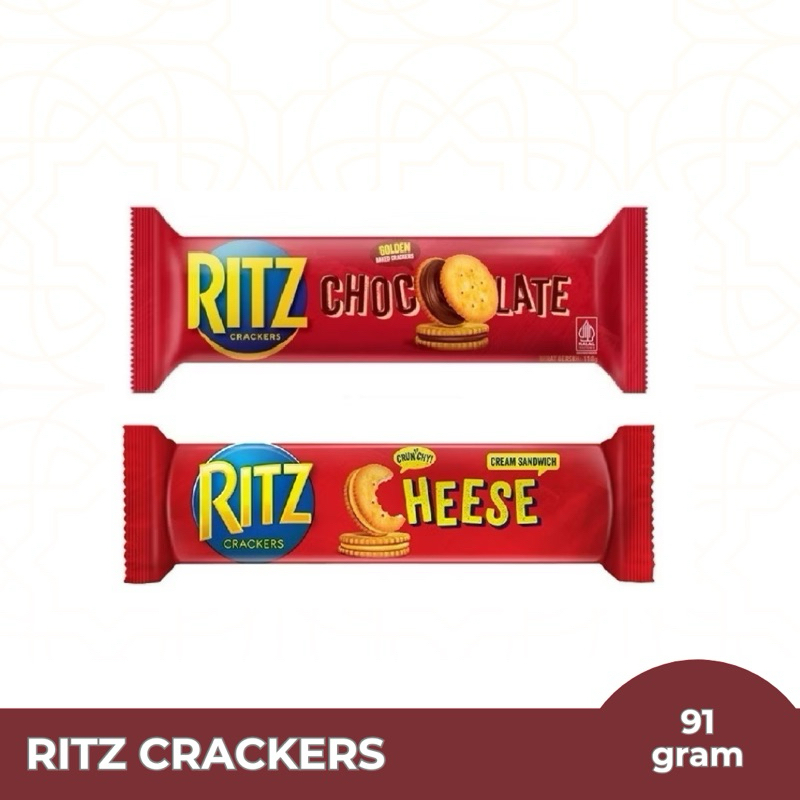 

Ritz Crackers Cheese Ritz Chocolate Biskuit Cokelat dan Keju 91g