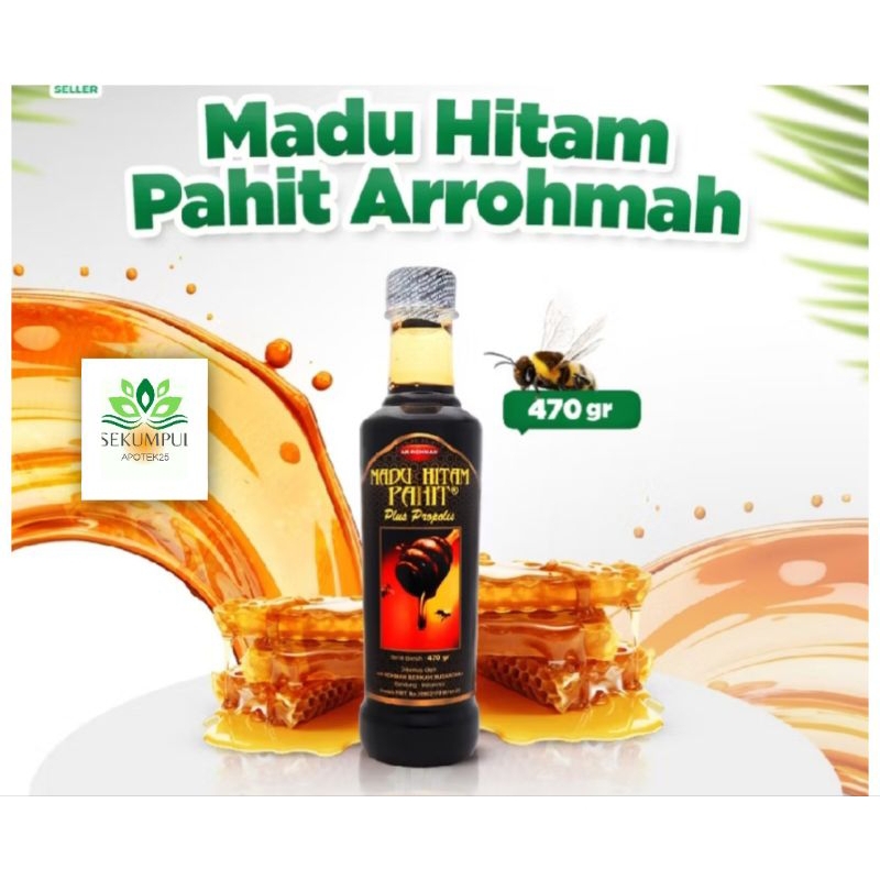 

Madu Hitam Pahit Arrohmah 470gr Hitam Pahit Insulin (AO)