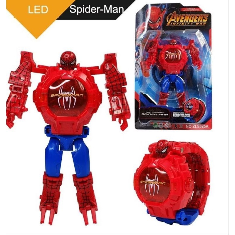 JAM TANGAN ANAK-ANAK LOGO SPIDERMAN KRAKTEE SPIDERMAN