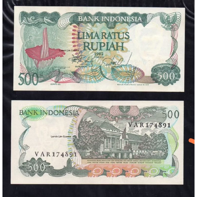 koleksi Indonesia 500 Rupiah 1982 UNC Mulus Gress Asli  Ready