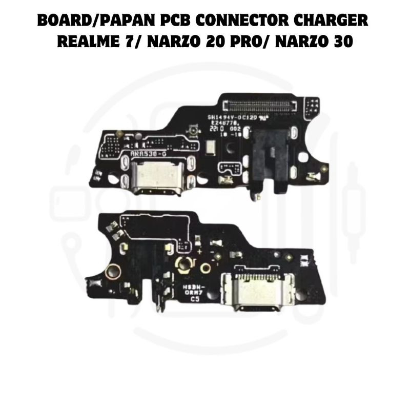 BOARD/PAPAN PCB CONNECTOR CHARGER REALME 7/ NARZO 20 PRO/ NARZO 30 100% ORIGINAL