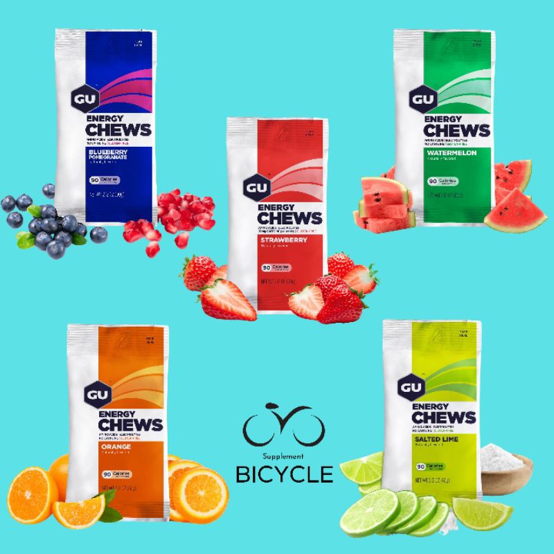 

Gu CHEWS Energy Labs 60gr | Permen/Candy Supplement Olahraga Sepeda