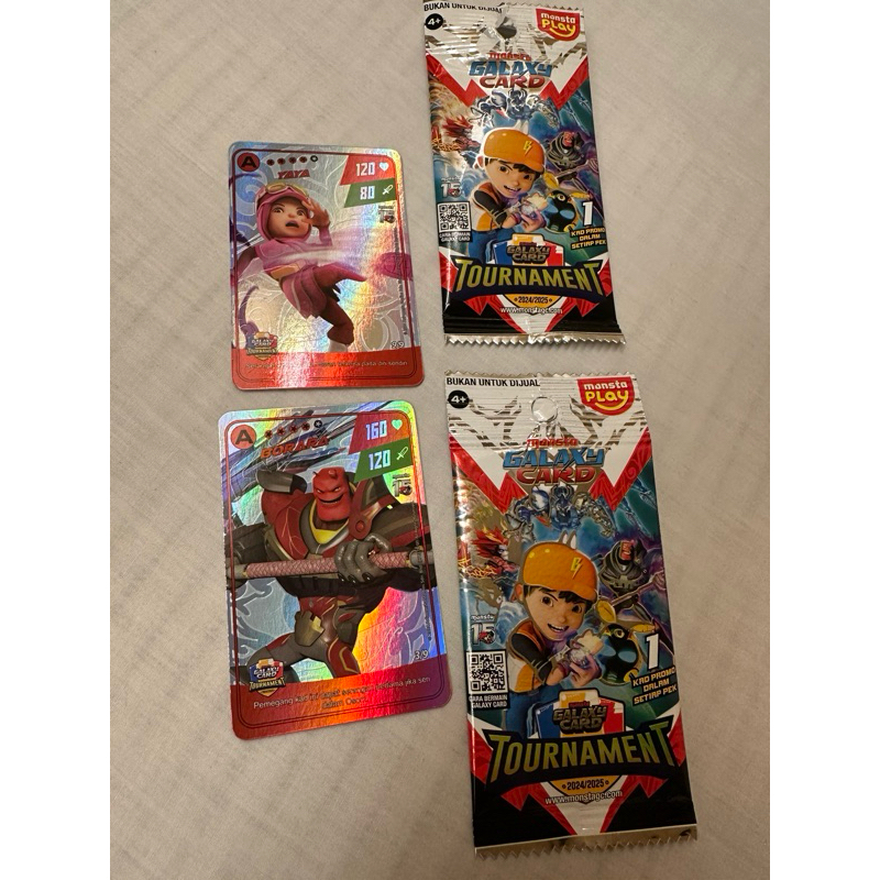 PEK TOURNAMENT BOBOIBOY MONSTA GALAXY CARD