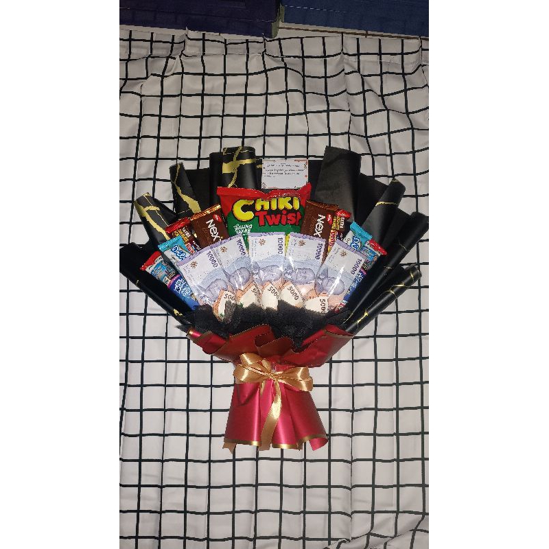

Buket snack dan uang (free kartu ucapan)