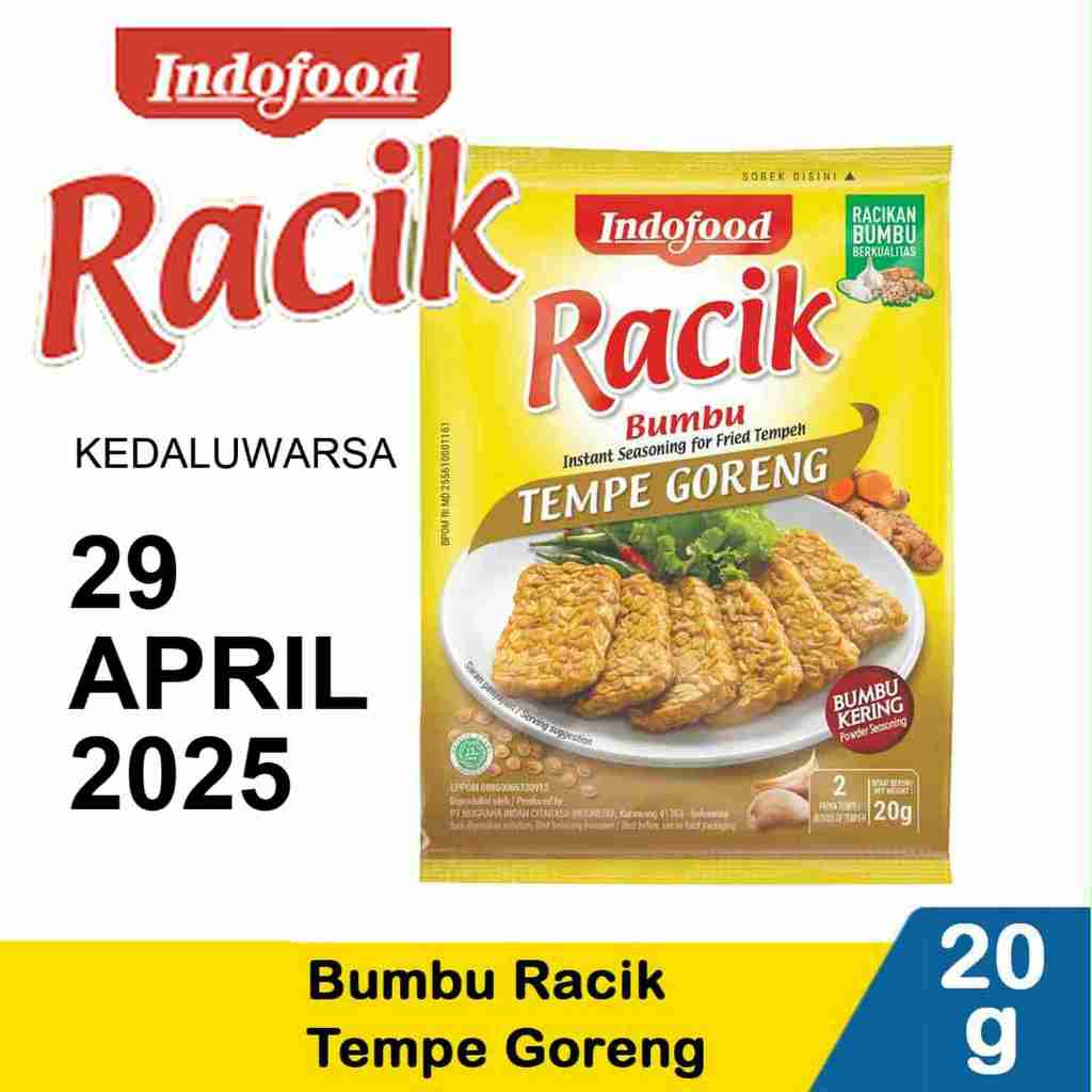 

RACIK TEMPE GORENG 20g BUMBU MASAK INSTAN INDOFOOD