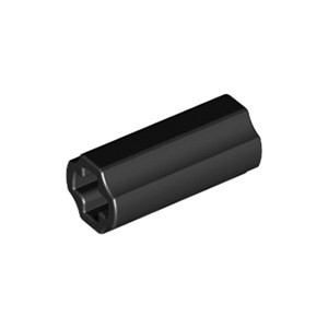 LEGO Part 6538c Black Technic Axle Connector 2L