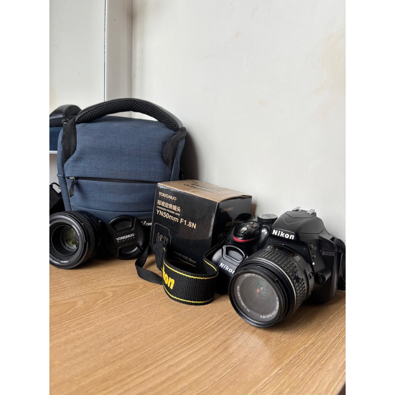 Nikon D3300 - Kamera DSLR Bekas Pakai free lensa  yongnuo YN 50MM F/1.8 FOR NIKON