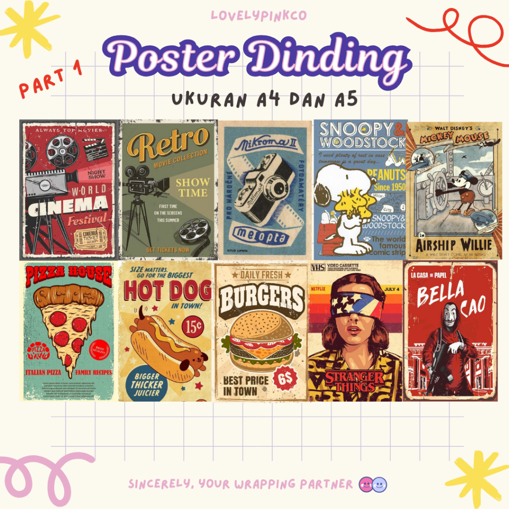 Poster Dinding Kopitiam Cafe Poster Dinding Estetik Dekorasi Kamar Poster Dinding Casual Old Vibes