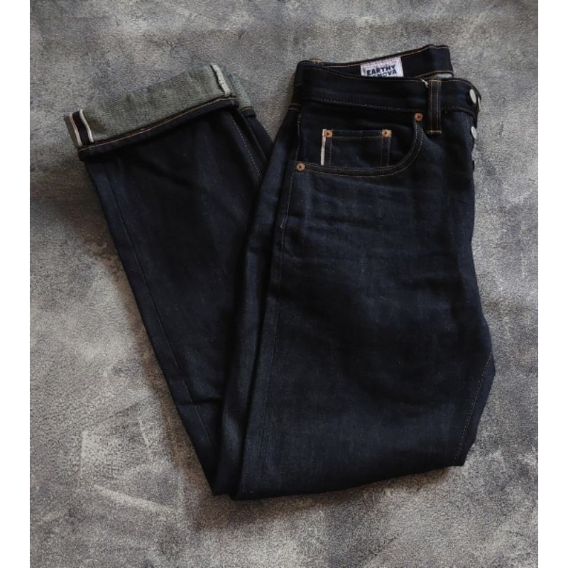 denim selvedge earthy genova lynx 15oz size 28