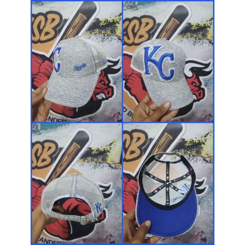 TOPI SNAPBACK CAPS TRUCKER NEW ERA MLB KC ROYALS BIG LOGO