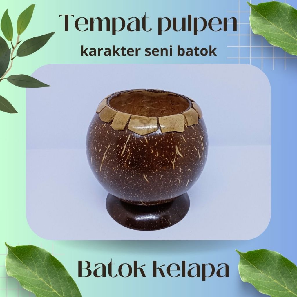 

Tempat pulpen batok kelapa karakter seni batok / tempat pulpen di meja lucu / tempat pulpen jualan / tempat pulpen meja kantor / tempat pulpen di meja aesthetic