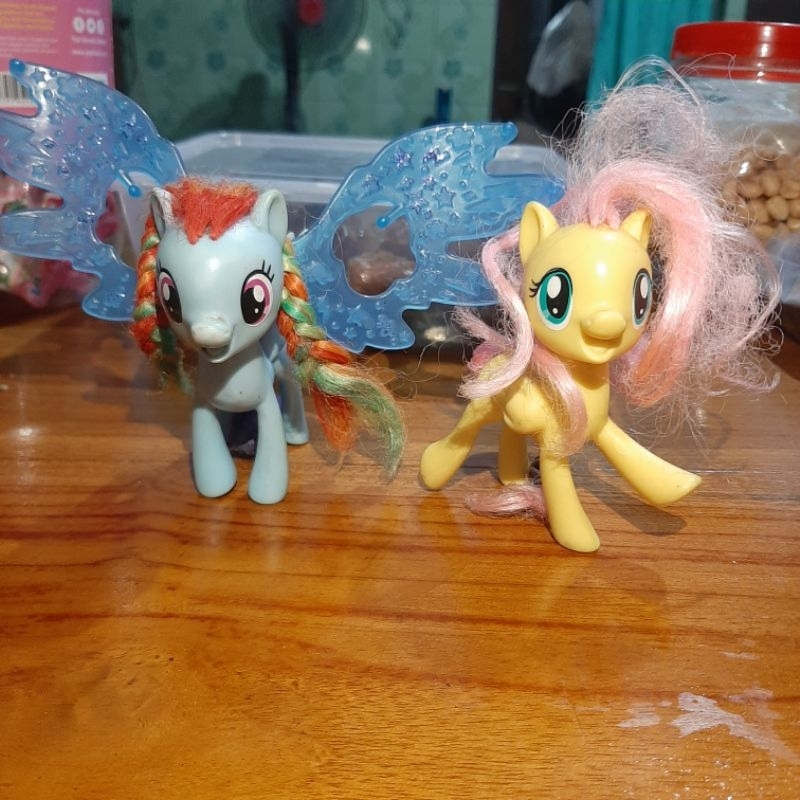 Figure my little pony rainbow dash cutie mark magic sayap biru hasbro  rare & My Little Pony Flutter