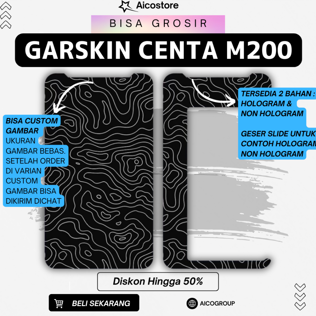 

stiker inner garskin emmm 2OO bisa hologram dan bebas custom desain