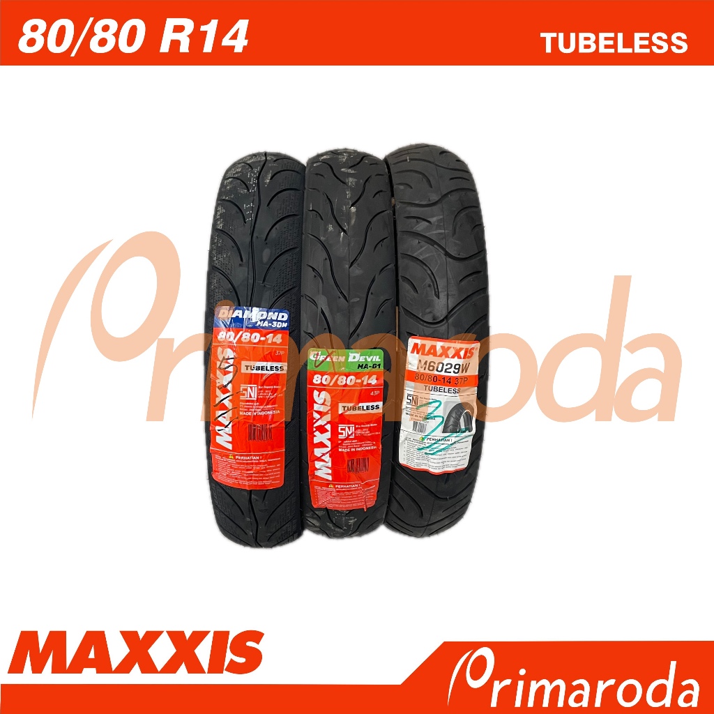 Ban Depan Yamaha X-Ride 125 Tubeless MAXXIS 80/80 Ring 14