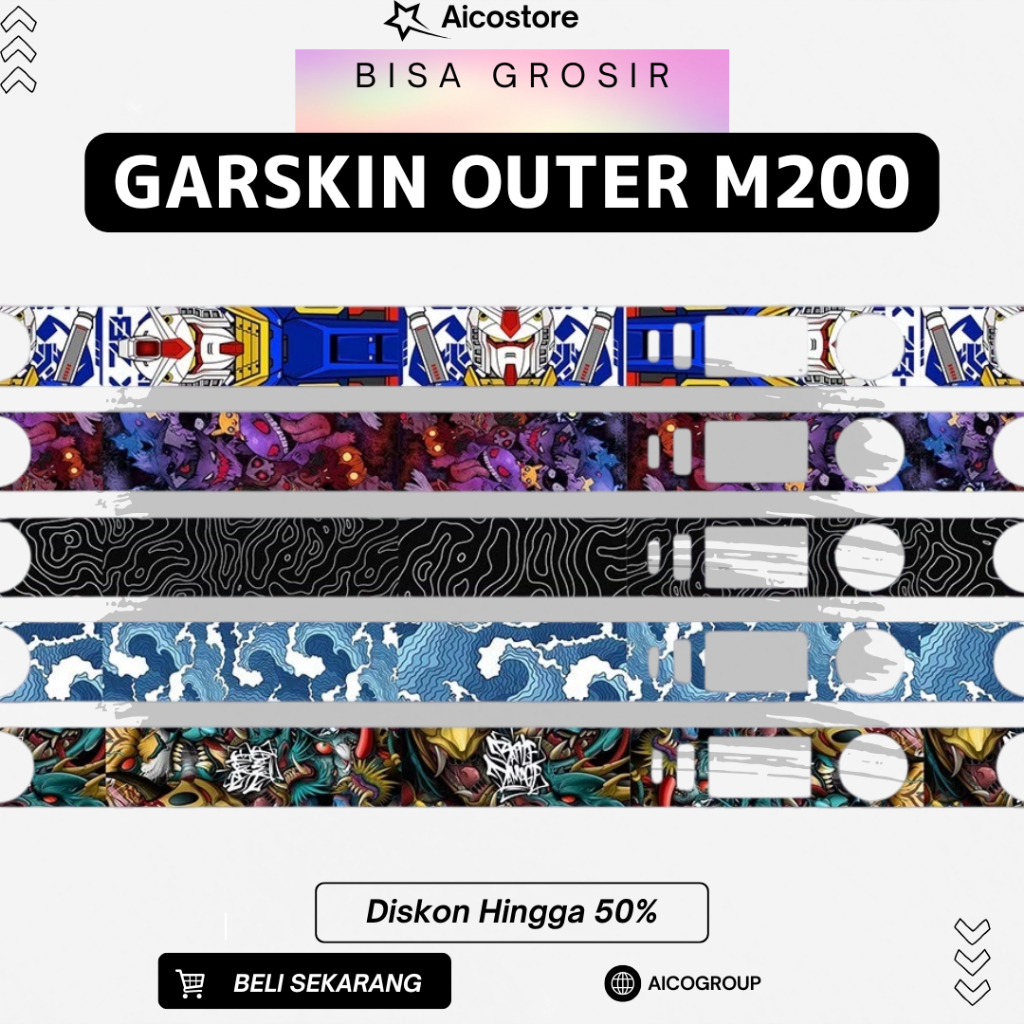

stiker outer garskin Emmm 2OO bisa hologram dan custom desain