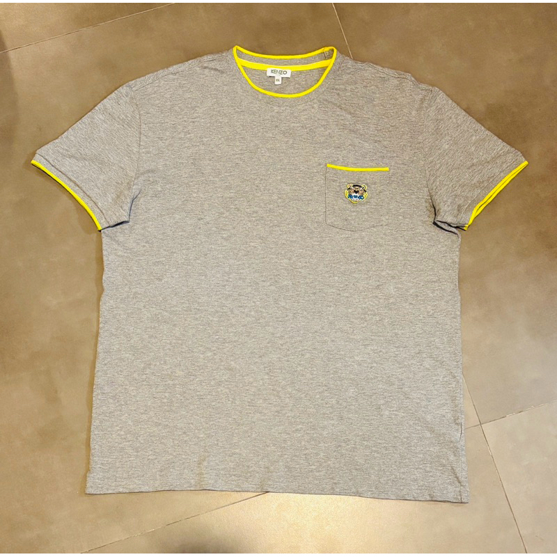 Kaos Kenzo Pria abu abu