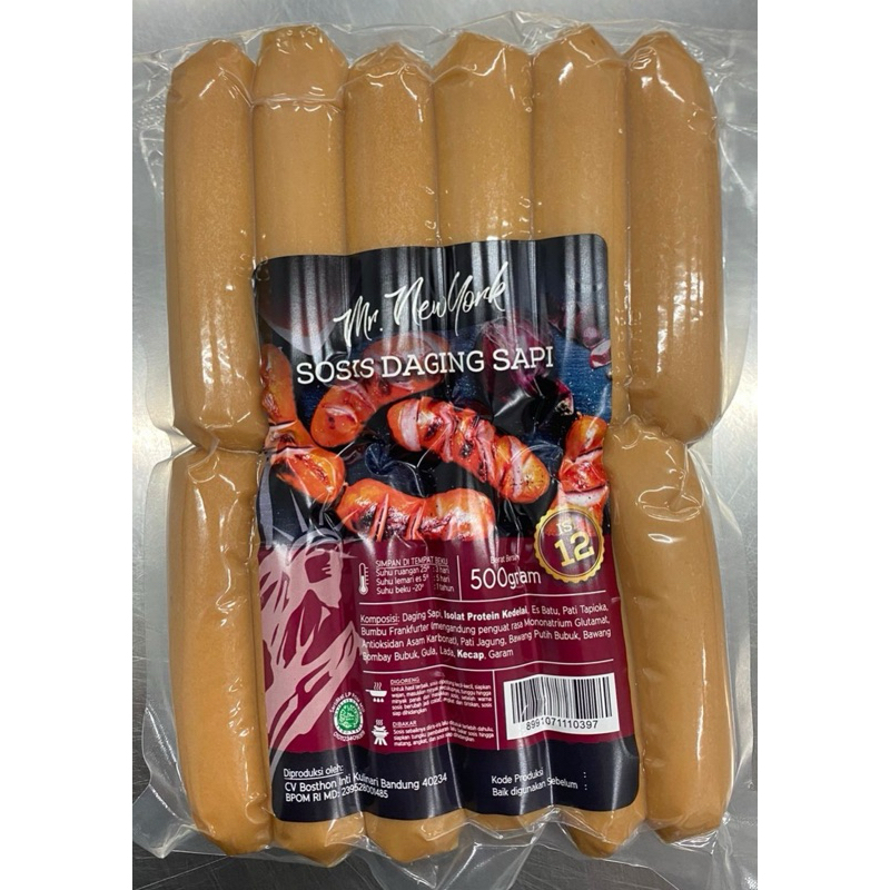 Mr New York Sosis Bakar 500gr