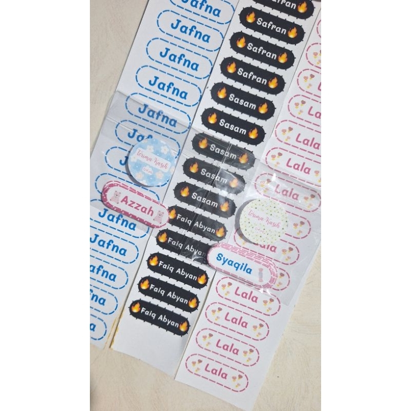 

Stiker Nama Pulpen
