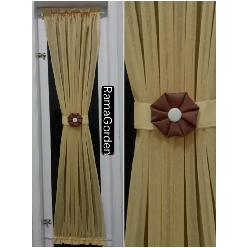 Gorden jendela minimalis/Gorden jendela kupu-kupu ikat pita