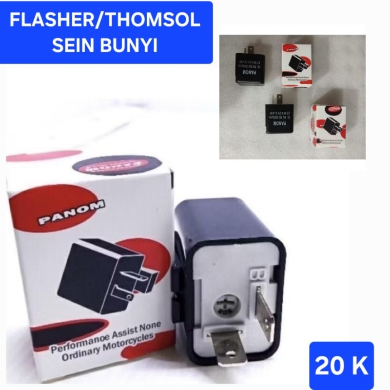 FLASHER TOMSOL RELAY LAMPU SEN BUNYI