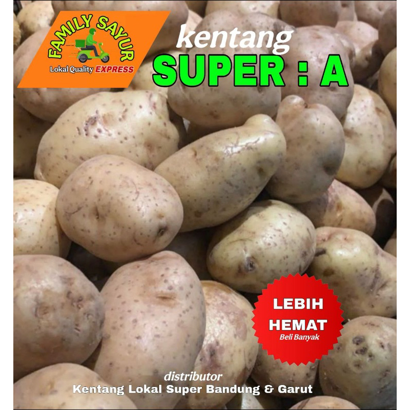 

Kentang Super A 1kg Fresh Bisa COD