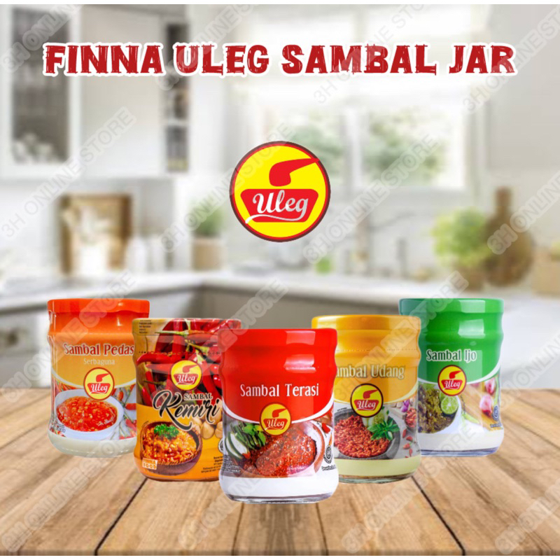 

FINNA Uleg Sambal Jar | Sambal Terasi | Sambal Ijo | Sambal Rawit | Sambal Udang | Sambal Pedas | Sambal Kemiri