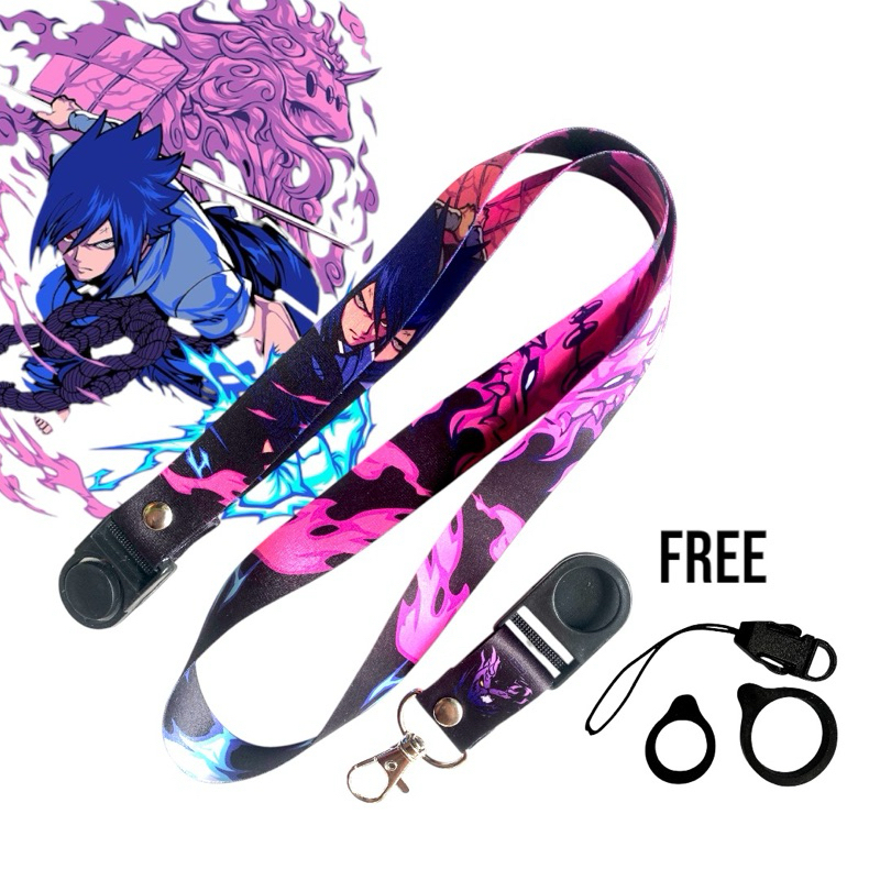 LANYARD ANIME SASUKE - GANTUNGAN HP ID CARD