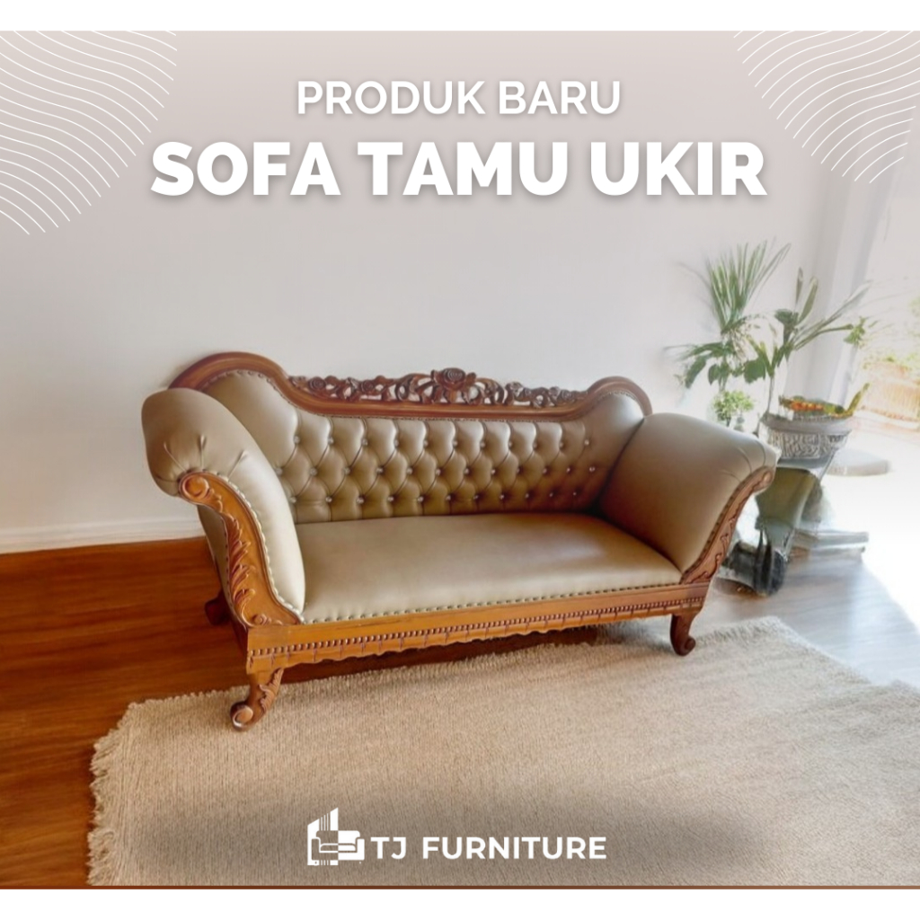 Sofa Tamu Ukir | Sofa Ukir Klasik | TJ Furniture Jepara