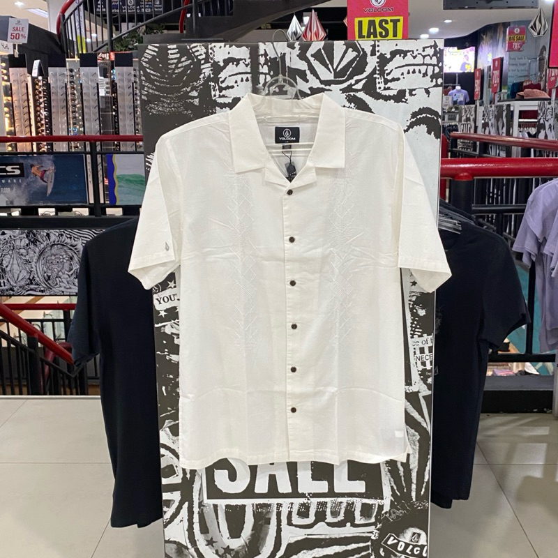 Kemeja Volkom MSH Baracostone White Original