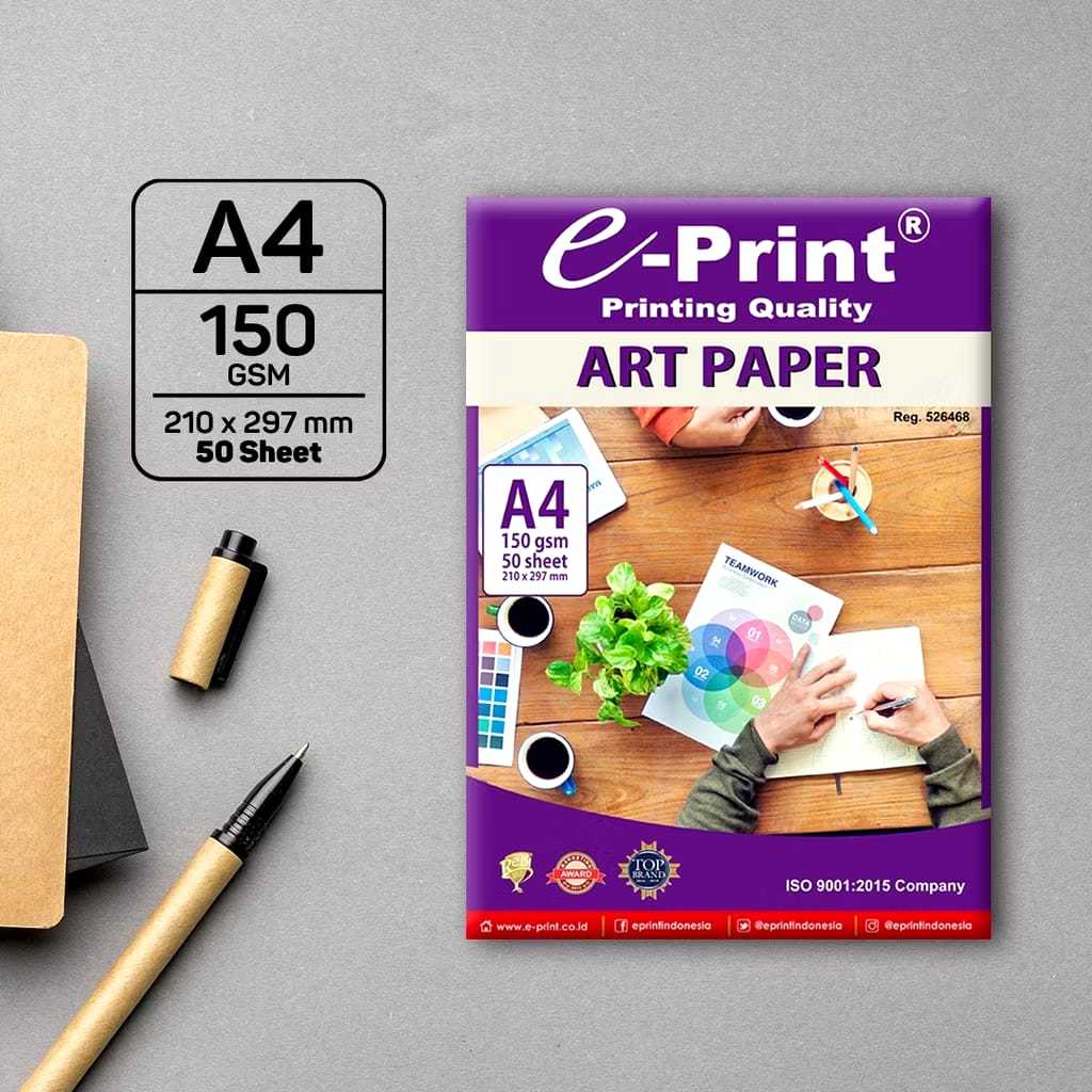 

Art Paper e-Print 150 gsm A4 50 sheet Kertas Art Paper 50 lembar