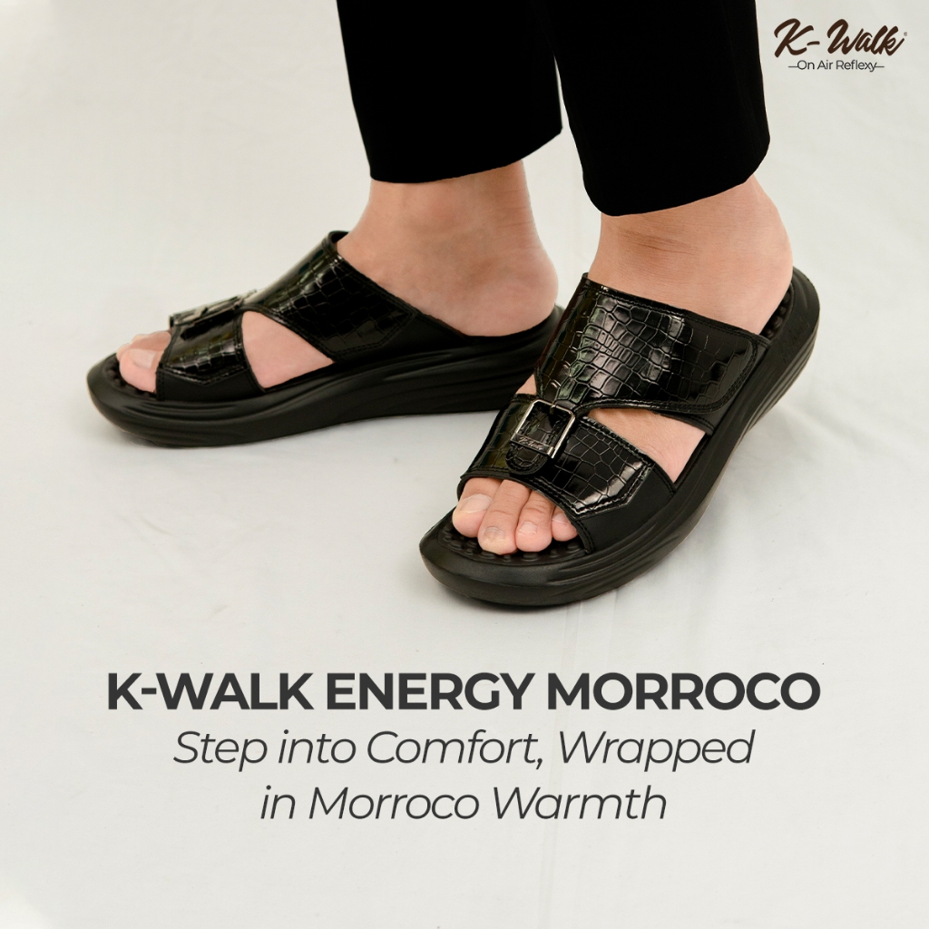 K-Walk Morocco Sandal Refleksi Kesehatan Sandal Rematik Akunpuntur Sandal Pria