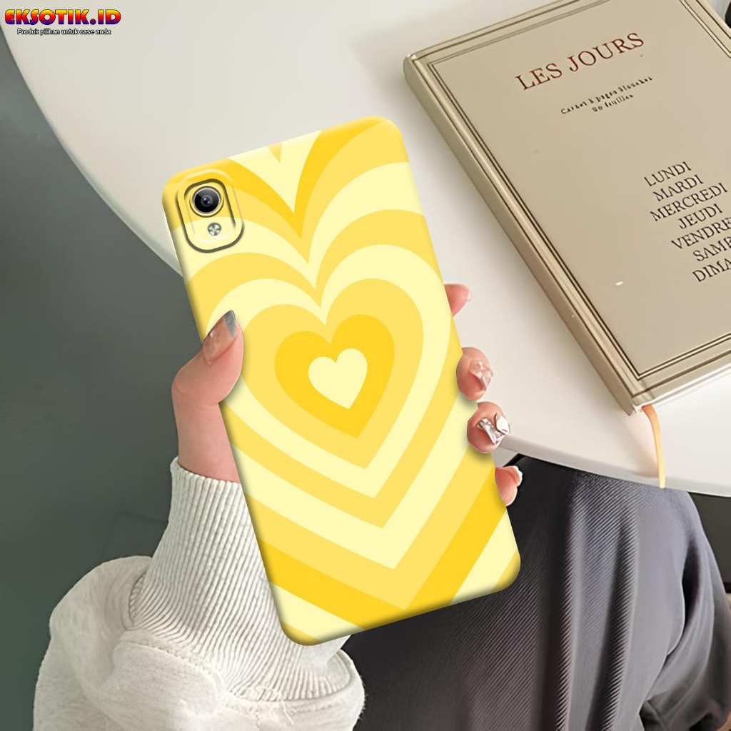 Case VIVO Y91C Y1S - Eksotik.id - Casing VIVO Y91C Y1S - Case LOVE PATTERN - Skin Handphone - Siliko