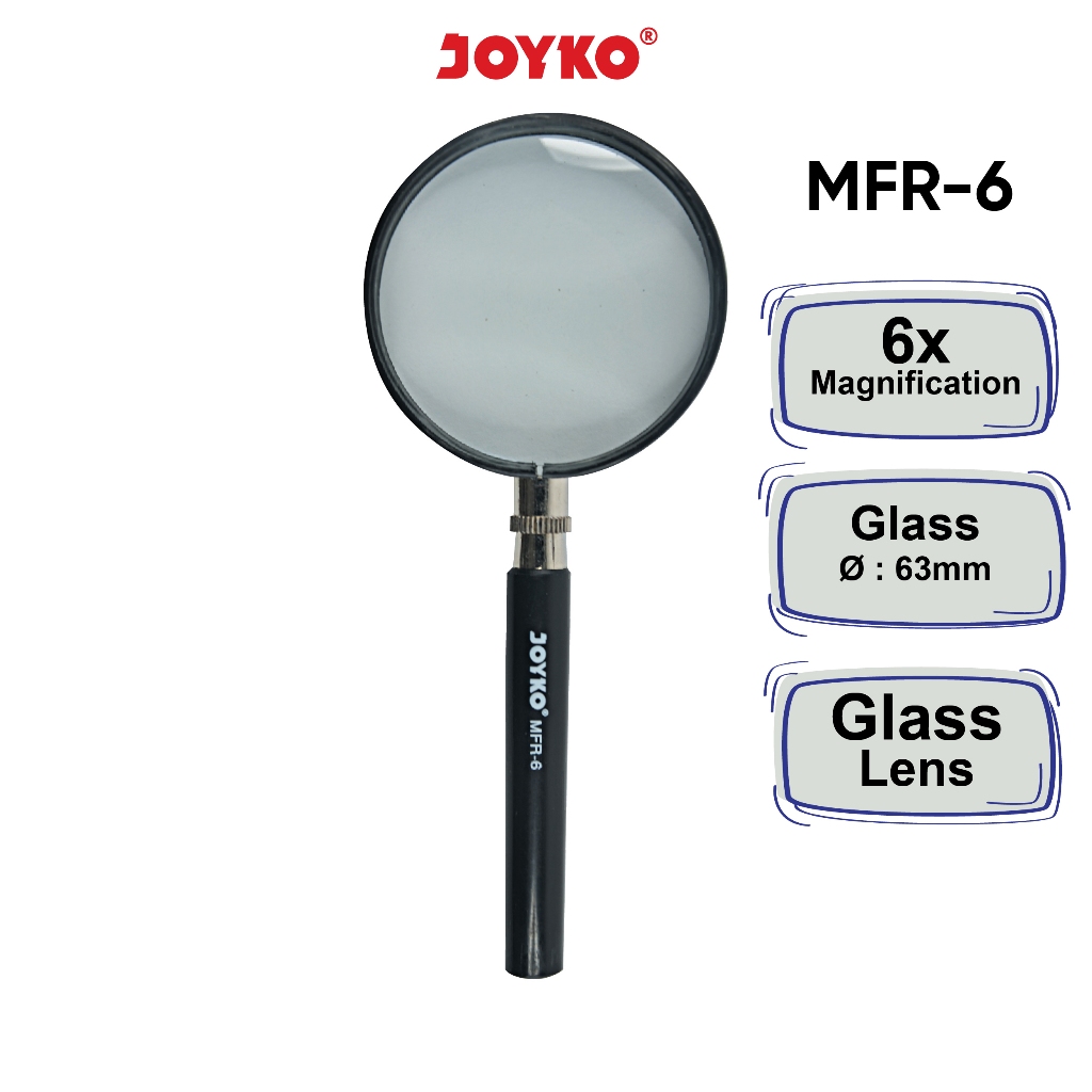 

Joyko Kaca Pembesar kecil Magnifier MFR-6 / 6,3CM