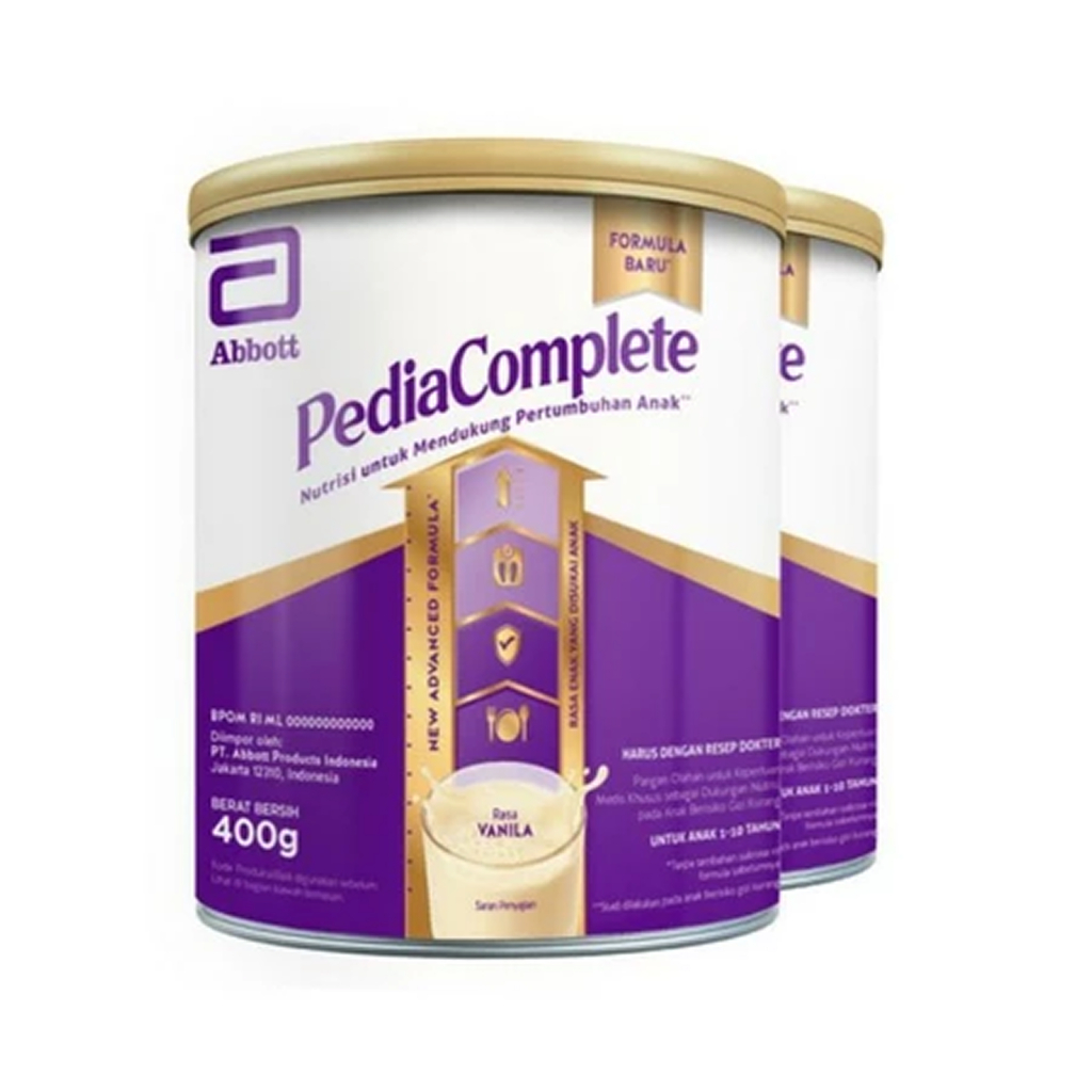 

Pediacomplete Complete Vanilla Susu Pertumbuhan Usia 1-10 Tahun 380 Gram | 800 Gram