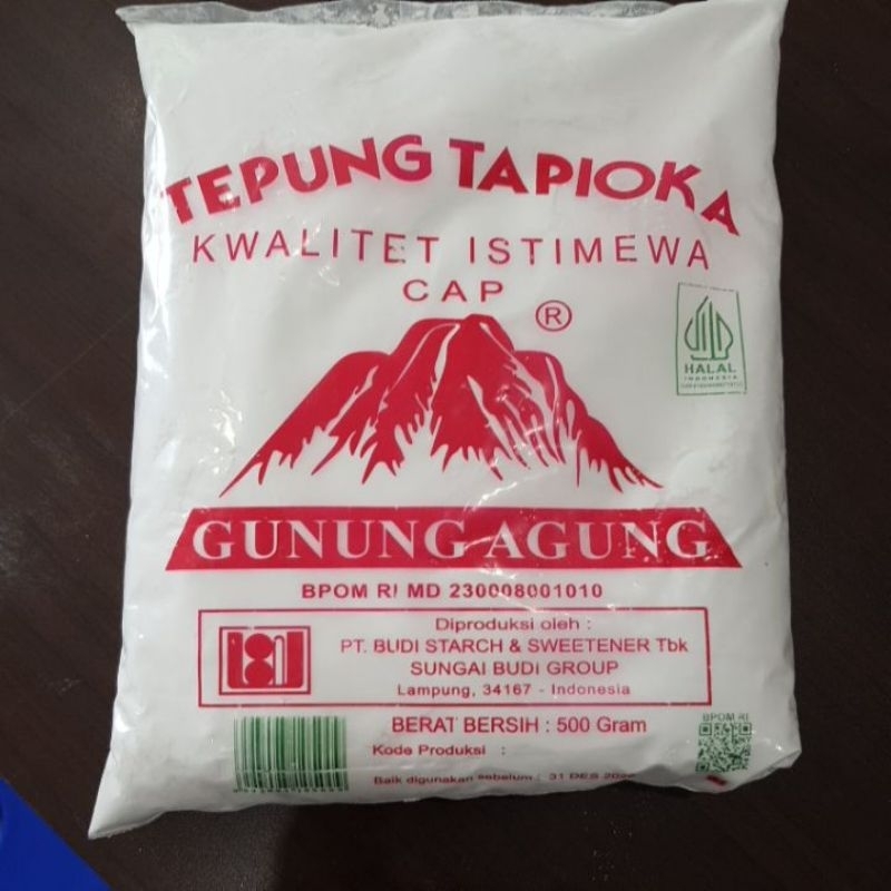 

tepung tapioka gunung agung gam 500gr