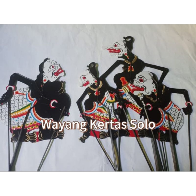 Wayang kertas wayang mainan set Punokawan Lengkap