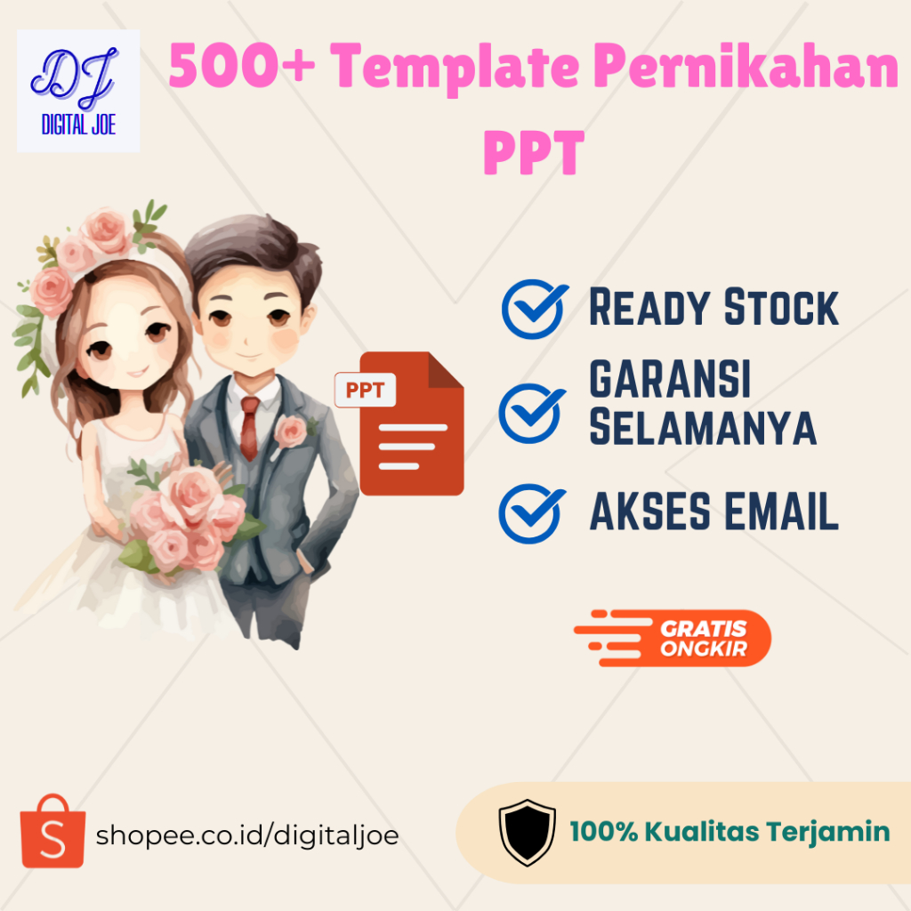 500+ Template Pernikahan PowerPoint – Desain Elegan & Profesional