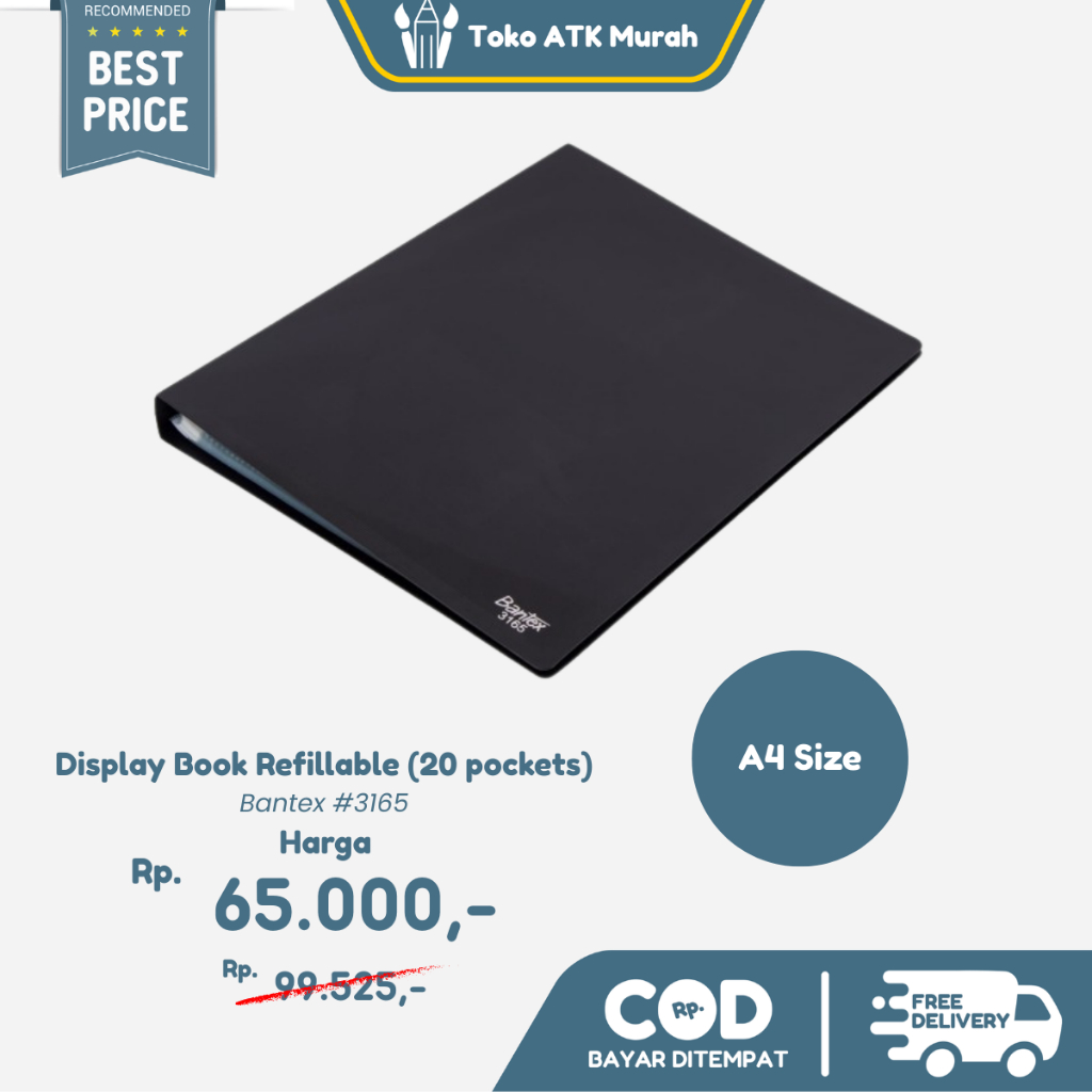 

Bantex Display Book Refillable A4 (20 pockets) #3165