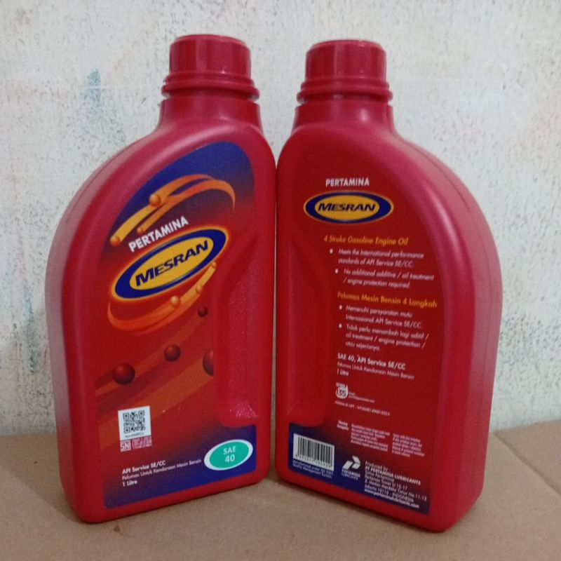 Oli Pertamina Mesran Sae 40 1liter oli mesin mesran SAE 1liter oli motor mesran sae 40 1liter