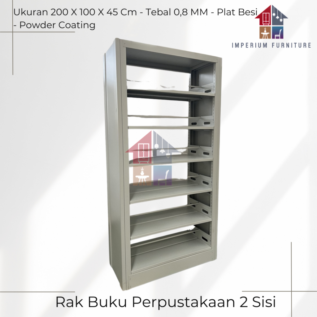 Rak Buku / Rak Buku Besi / Rak Perpustakaan / Rak Buku Perpustakaan Besi /Rak Perpustakaan Besi