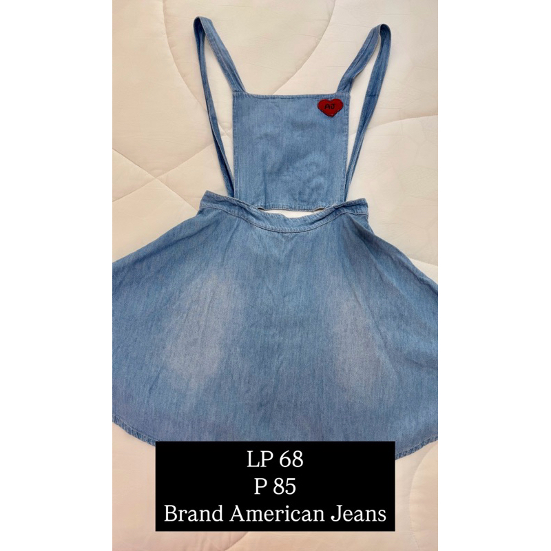 Preloved jeans rok kodok baju monyet overall