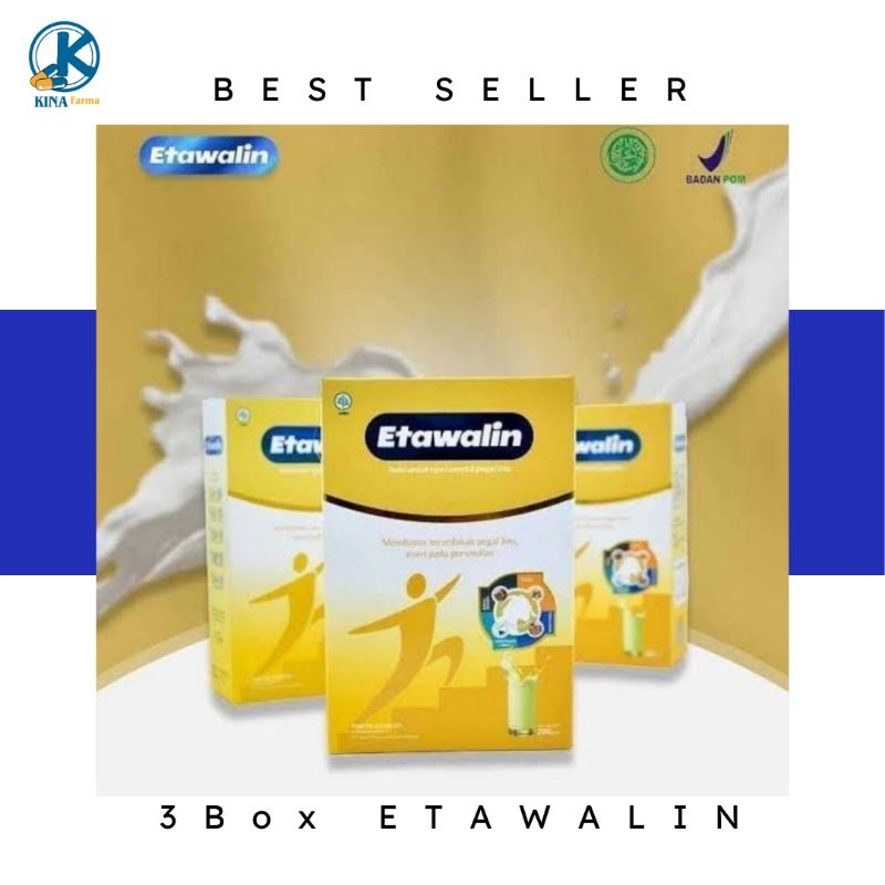 

PROMO Paket Hemat 3 Box ETAWALIN Susu Terapi Nyeri Sendi Tulang Osteoporosis dan Rematik No.1 di Indonesia