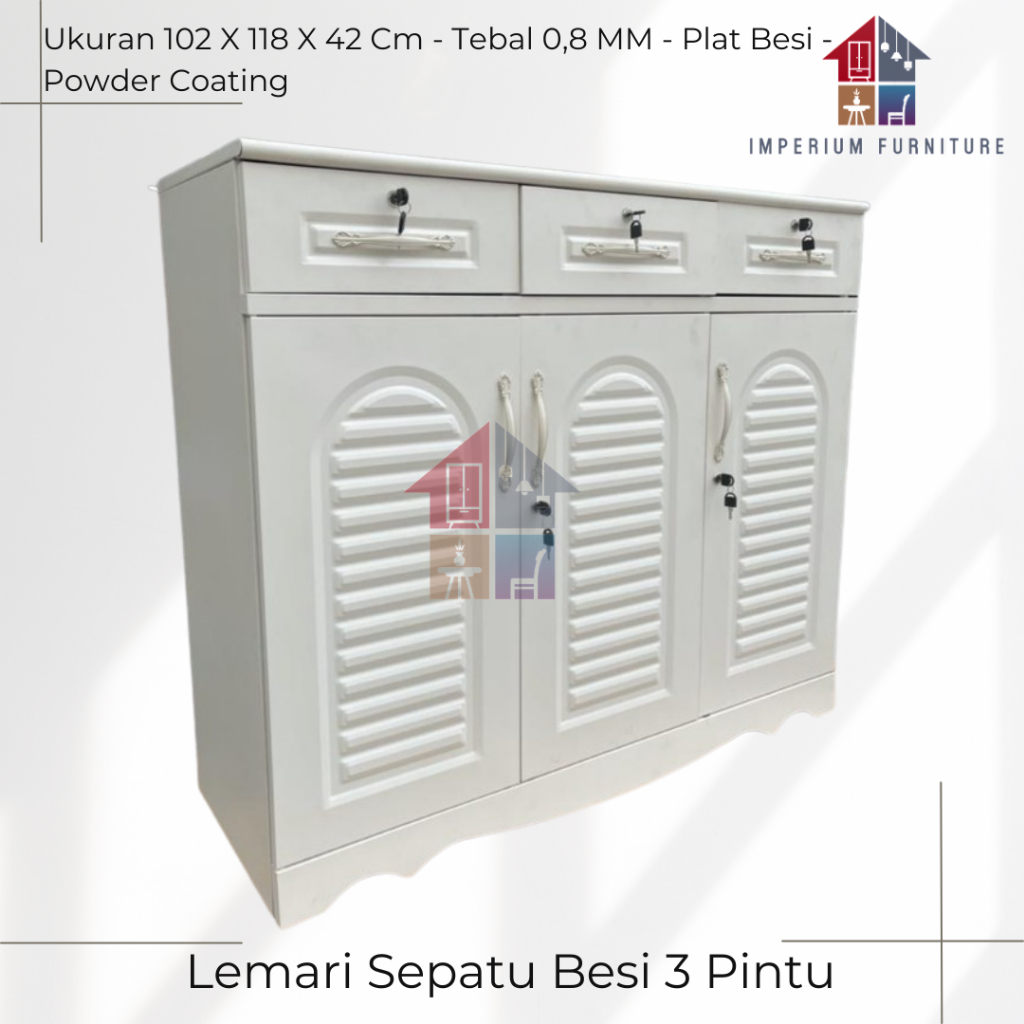 Lemari Sepatu Besi / Lemari Sepatu / Lemari Besi / Lemari Serbaguna Besi / Rak Sepatu / Rak Sepatu B