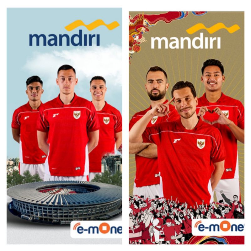 E-Money Mandiri Timnas Garuda Original Asli. Dijamin