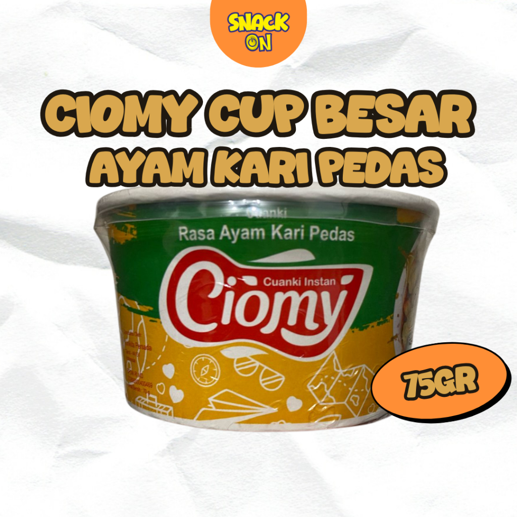

Ciomy Cuankie Kari Ayam Pedas Cup Besar Halal Non MSG