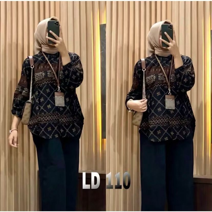 Raysha Set Rayon Jumbo Motif | One Set Wanita Kekinian |One Set Wanita Hijab Ootd | Baju Setelan Wan