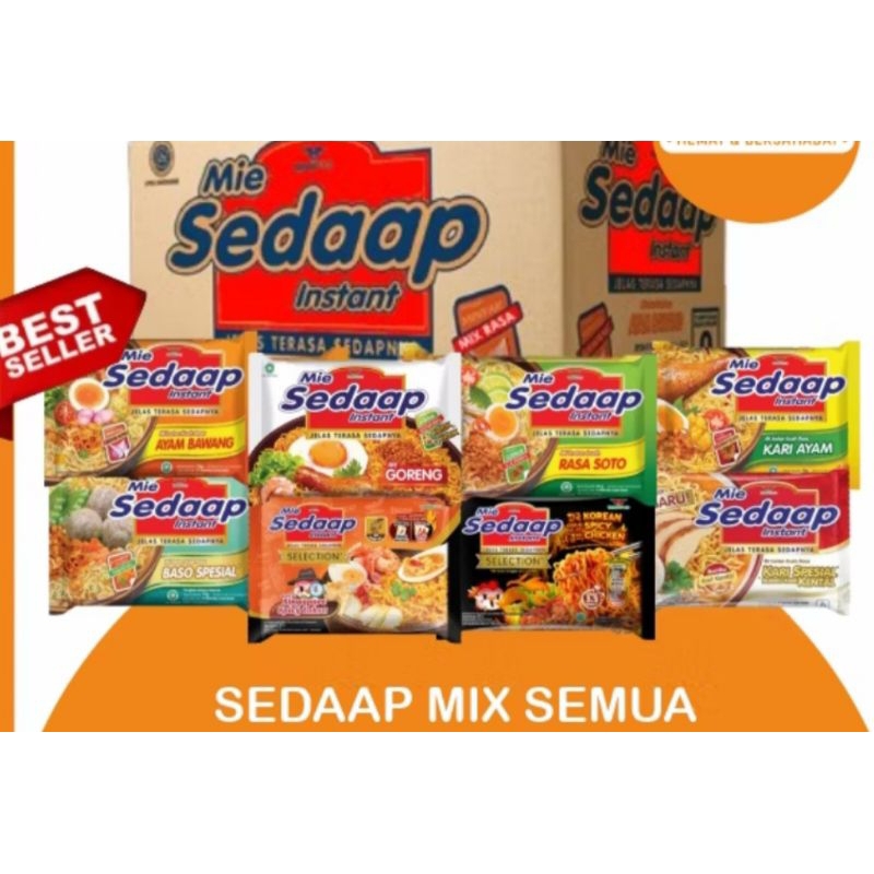 

mie sedap 1 dus mix stock yang tersedia
